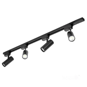   Nextrack Go Kobi 1 fázisú sínlámpa + 4x GU10 reflektor 1m, fekete