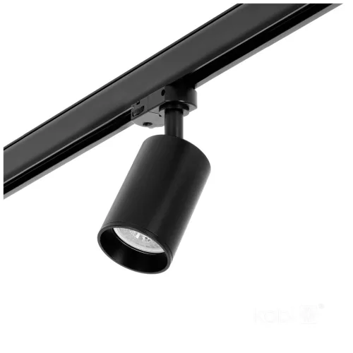 Nextrack 3 áramkörös sínre szerelhető spotlámpa GU10, fekete, Kobi