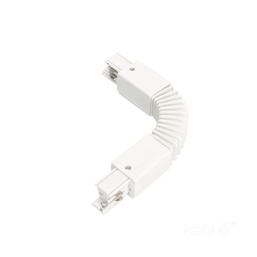 Csatlakozó 3 áramkörös FLEX gyűjtősínhez, külső, fehér, Kobi