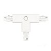 Csatlakozó 3 áramkörös T-sínhez, külső, fehér, Kobi