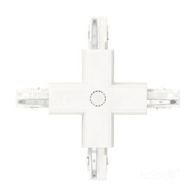   Csatlakozó 3 áramkörös X külső gyűjtősínhez, fehér Kobi