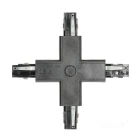   Csatlakozó 3 áramkörös X külső gyűjtősínhez, fekete Kobi