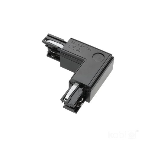 Kobi csatlakozó 3 áramkörös gyűjtősínhez, bal oldali, külső, fekete