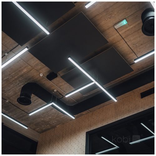 L-csatlakozó LED-hez Koline K2 8W 800lm CCT fekete Kobi