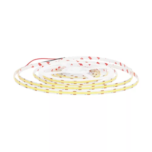 LED szalag 5W 500lm 6500K Hideg 1600LED 12V 5m CRI90 Tramo Prémium Kobi