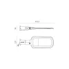 LED utcai lámpatest VESPA 100W 11000lm 4000K KOBI