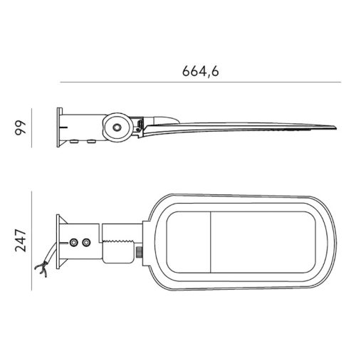 LED parklámpa VESPA 150W 16500lm 4000K KOBI