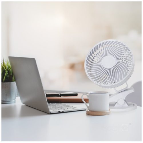 Viento Windstar Kobi hordozható, újratölthető USB-C asztali ventilátorcsipesz, fehér