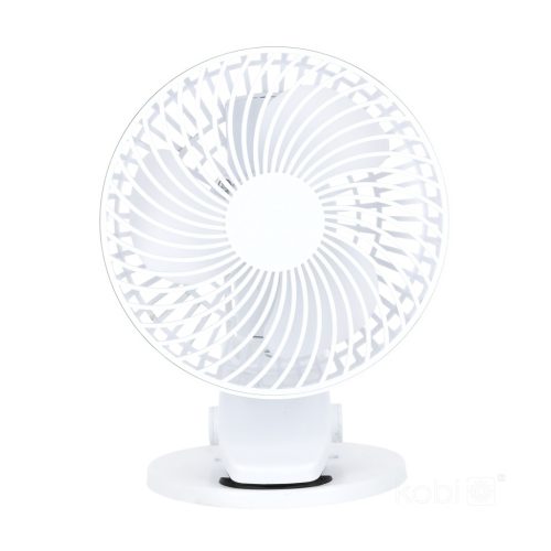 Viento Windstar Kobi hordozható, újratölthető USB-C asztali ventilátorcsipesz, fehér
