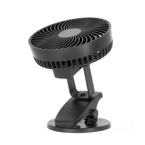 Viento Windstar Kobi hordozható, újratölthető USB-C asztali ventilátorcsipesz, fekete