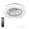 Felületre szerelhető LED lámpás ventilátor 24W 3000-6500 CCT 1550lm távirányítóval dimmelhető fehér VENTELUX Kobi