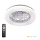 Felületre szerelhető LED lámpás ventilátor 24W 3000-6500 CCT 1550lm távirányítóval dimmelhető fehér VENTELUX Kobi