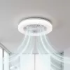 Felületre szerelhető LED lámpás ventilátor 24W 3000-6500 CCT 1550lm távirányítóval dimmelhető fehér VENTELUX Kobi