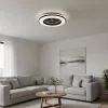 Felületre szerelhető LED lámpás ventilátor 24W 3000-6500 CCT 1550lm távirányítóval dimmelhető VENTELUX Kobi