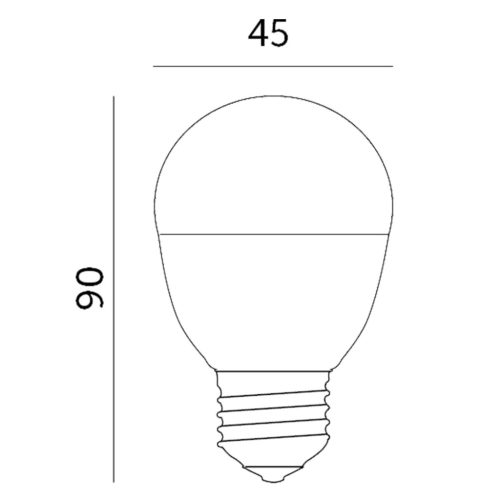 E27 LED izzó 9W 900lm 3000K Meleg 200° KOBI