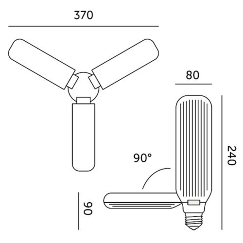 LED növényi izzó 24W E27 1200K növekedést támogató világító KOBI