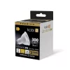 LED izzó GU10 spotlámpa 3W 300lm 3000K Meleg 80° Prémium Kobi