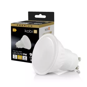   LED izzó GU10 spotlámpa 9W 900lm 3000K Meleg 120° Prémium Kobi