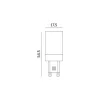 G9 LED kapszulaizzó 4W 380lm 6000K Hideg 330° Kobi