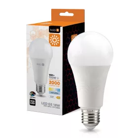 LED izzó E27 gömb alakú 18W 2000lm 6000K Hideg 270° Kobi