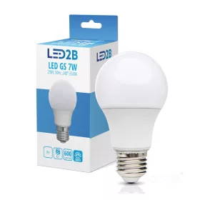   LED izzó E27 gömb alakú 7W 600lm 6000K Hideg 240° LED2B Kobi
