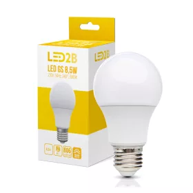   LED izzó E27 gömb alakú 9W 806lm 3000K Meleg 240° LED2B Kobi