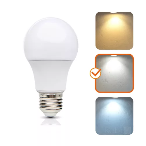 E27 LED izzó gömb alakú 9W 806lm 4000K semleges 240° LED2B Kobi