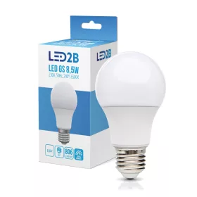   LED izzó E27 gömb alakú 9W 806lm 6500K Hideg 240° LED2B Kobi