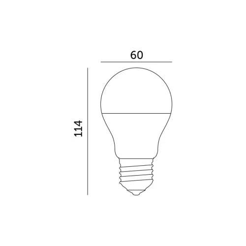 LED izzó E27 gömb alakú 10.5W 1055lm 6500K Hideg 200° LED2B Kobi