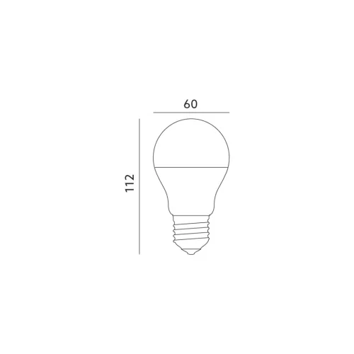 LED izzó E27 gömb alakú 12W 1050lm 6000K Hideg 270° LED2B Kobi
