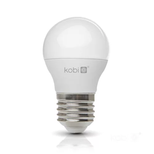LED izzó E27 gömb alakú 6W 470lm 3000K Meleg 200° Kobi