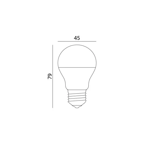 LED izzó E27 gömb alakú 7W 600lm 3000K Meleg 180° LED2B Kobi