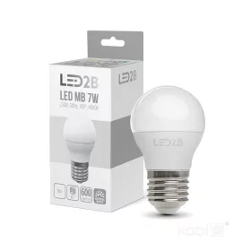   LED izzó E27 gömb alakú 7W 600lm 4000K semleges 180° LED2B Kobi
