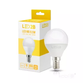  LED izzó E14 gömb alakú 9W 806lm 3000K Meleg 180° LED2B Kobi