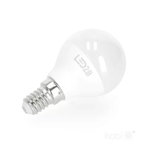 LED izzó E14 gömb alakú 9W 806lm 3000K Meleg 180° LED2B Kobi