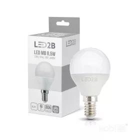  LED izzó E14 gömb alakú 9W 806lm 4000K semleges 180° LED2B Kobi