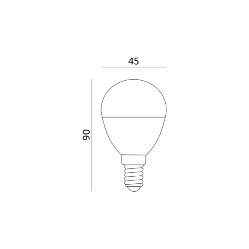 E14 LED gömbizzó 9W 900lm 4000K Semleges 200° Prémium Kobi