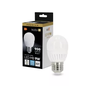 E27 LED gömbizzó 9W 900lm 6000K Hideg 200° Prémium Kobi