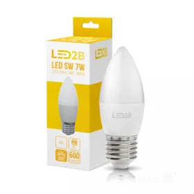   LED izzó E27 gömb alakú 7W 600lm 3000K Meleg 200° LED2B Kobi