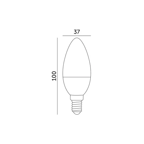 LED izzó E14 9W gömb alakú 806lm 3000K Meleg 180° LED2B Kobi