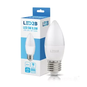   LED izzó E27 gömb alakú 9W 806lm 6500K Hideg 180° LED2B Kobi