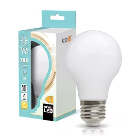  E27 LED izzó gömb alakú 7W 780lm 3000K Meleg 360° Izzószálas Kobi
