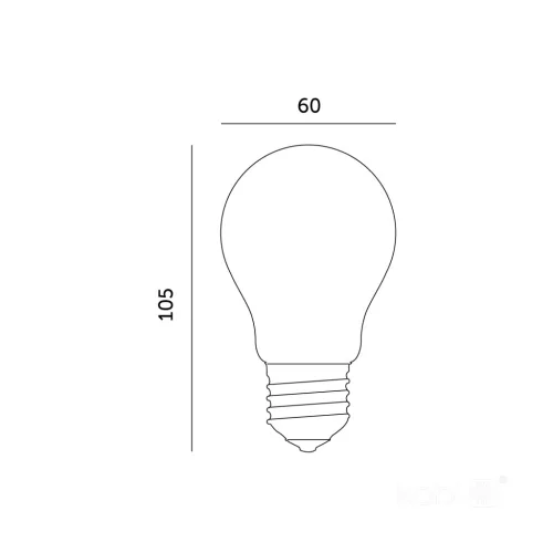 E27 LED izzó gömb alakú 7W 780lm 4000K semleges 360° izzószálas vonal Kobi