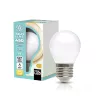 LED izzó E27 gömb alakú, 4W, 450lm, 3000K, meleg, 360°-os izzószálas, Kobi