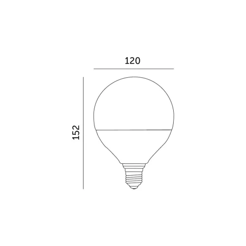 LED izzó E27 gömb alakú 24W 2600lm 3000K Meleg 270° Kobi
