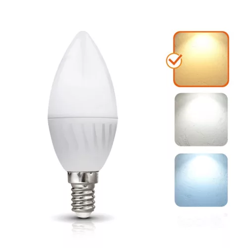 LED izzó E14 gyertya B35 8.5W 1360lm 3000K Meleg 200° Kobi Prémium