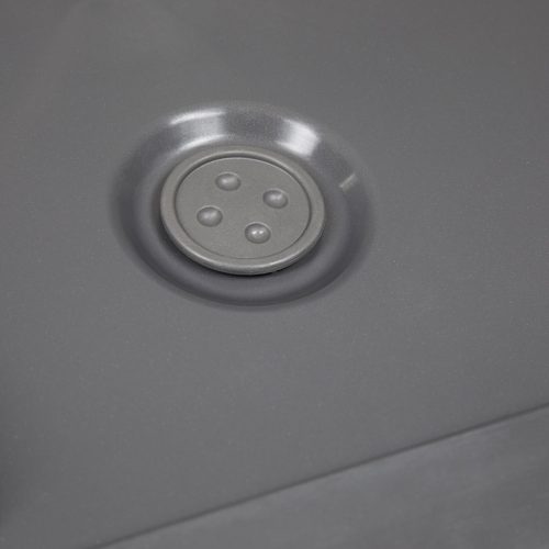 Virágcserep virágdoboz doboz kerekeken ECO Recycling 80x40cm kerti otthon beton fekete