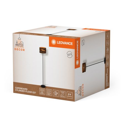 Állólámpa dekoratív lámpatest karton E27 barna LEDVANCE