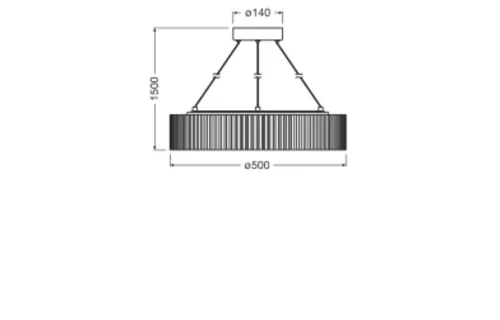 LED függőlámpa 28W 3000K dekoratív lámpatest filc szürke LEDVANCE