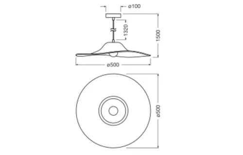 Kalap függőlámpa világítótest E27 dekoratív filc szürke LEDVANCE
